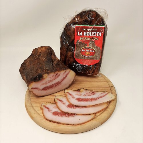 Pancetta agliata  of Suino D'Oro