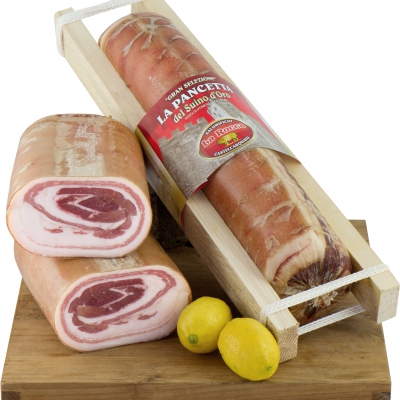 Pancetta agliata  of Suino D'Oro